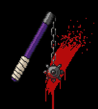fléau d'arme sang